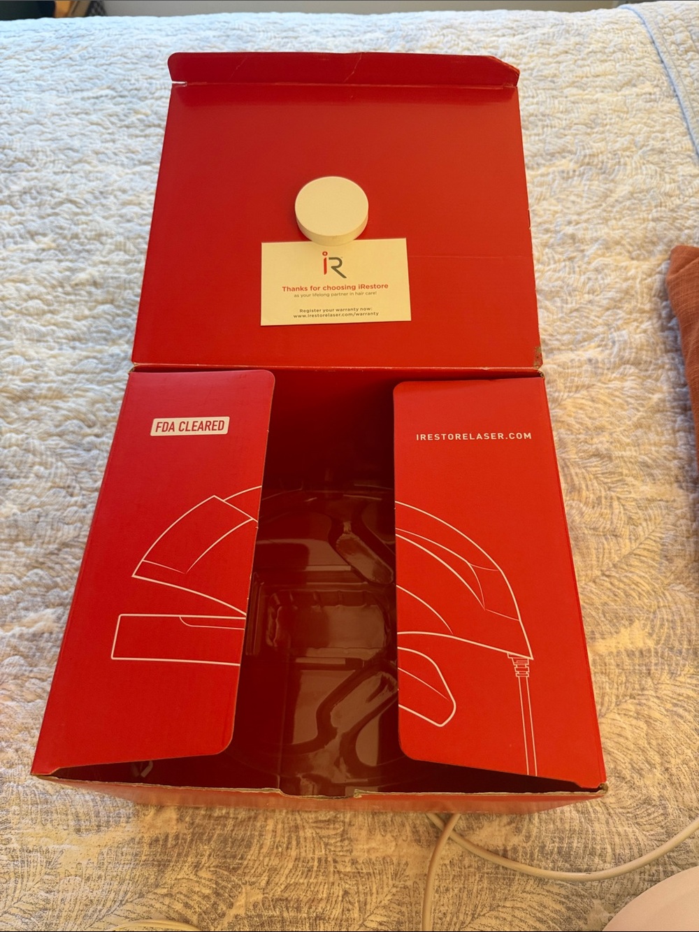 iRestore White Clinical-Strength Laser Hair Growth System with Battery Pack - Picture 6 of 6